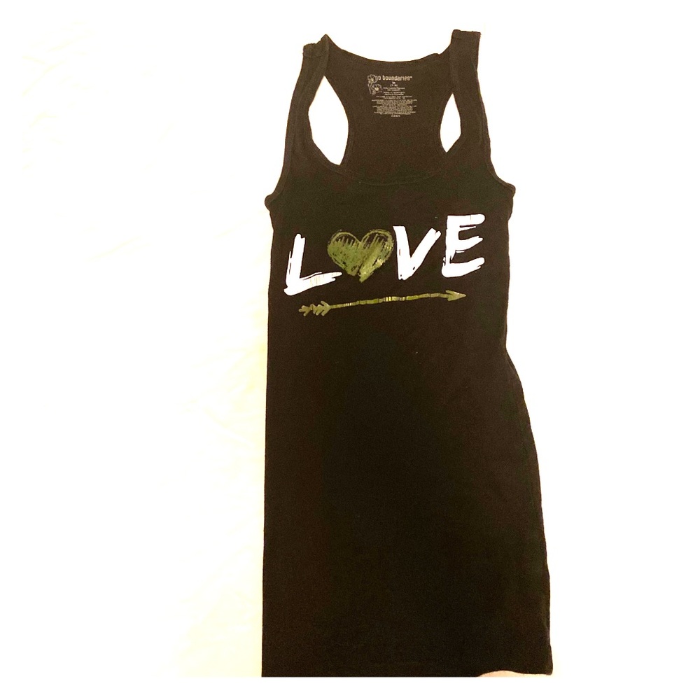 Black and Gold tank top.